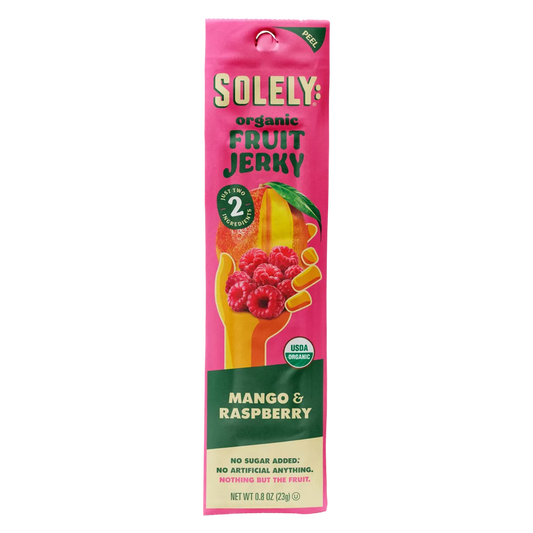 Solely Fruit Jerky Mango & Raspberry, 0.8oz