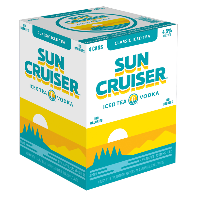 Sun Cruiser Iced Tea Vodka 4pk 12oz Can 4.5% ABV