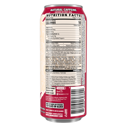 GHOST ENERGY Raspberry Cream 16oz Can