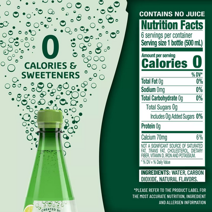 Maison Perrier Lime Sparkling Water 6pk 500ml Btl