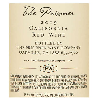The Prisoner Red Blend 750ml