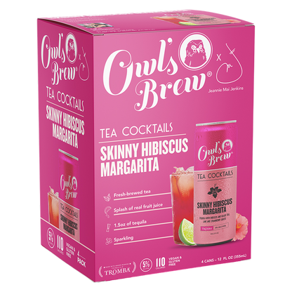 Owl's Brew Skinny Hibiscus Margarita 4pk 12oz Can 5% ABV