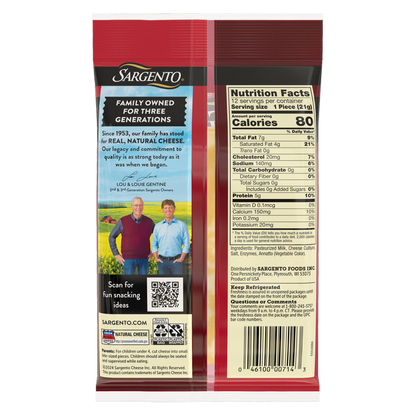 Sargento Colby-Jack Natural Cheese Snack Sticks - 12ct