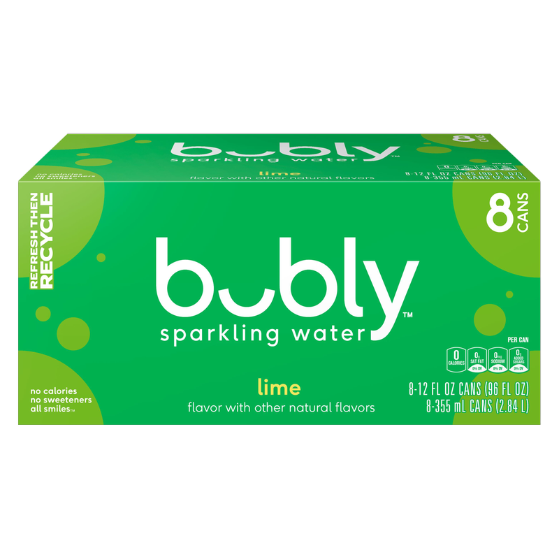 Bubly Lime 8pk 12oz Can