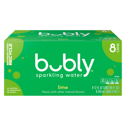 Bubly Lime 8pk 12oz Can