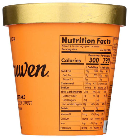 Van Leeuwen Pumpkin Cheesecake Ice Cream Pint, 14oz.