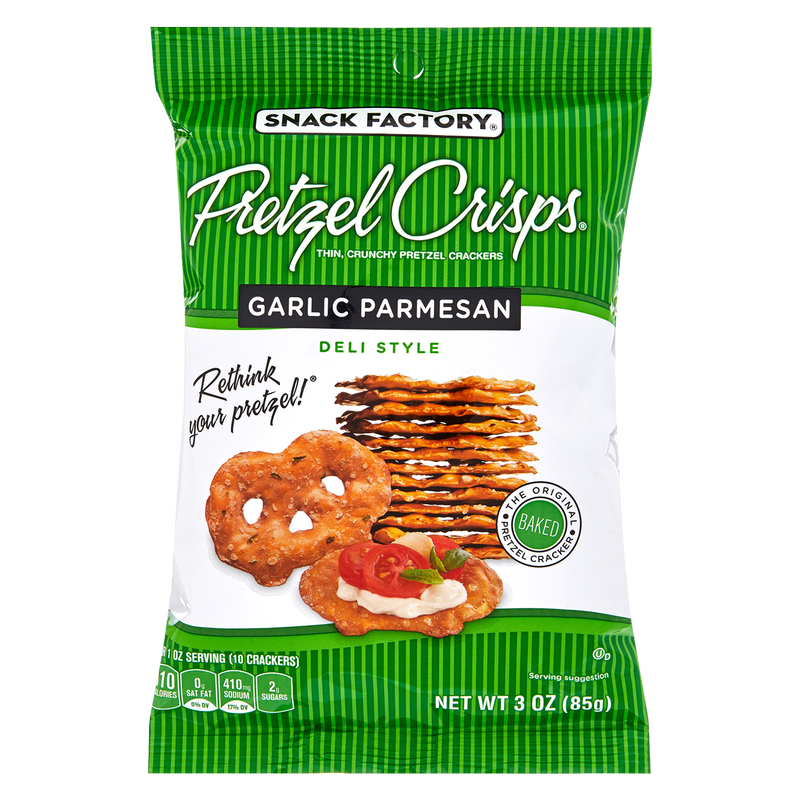 Pretzel Crisps Garlic Parmesan 3oz