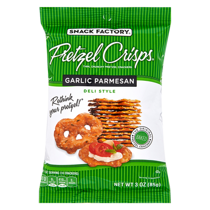 Pretzel Crisps Garlic Parmesan 3oz