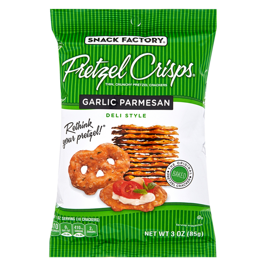 Pretzel Crisps Garlic Parmesan 3oz