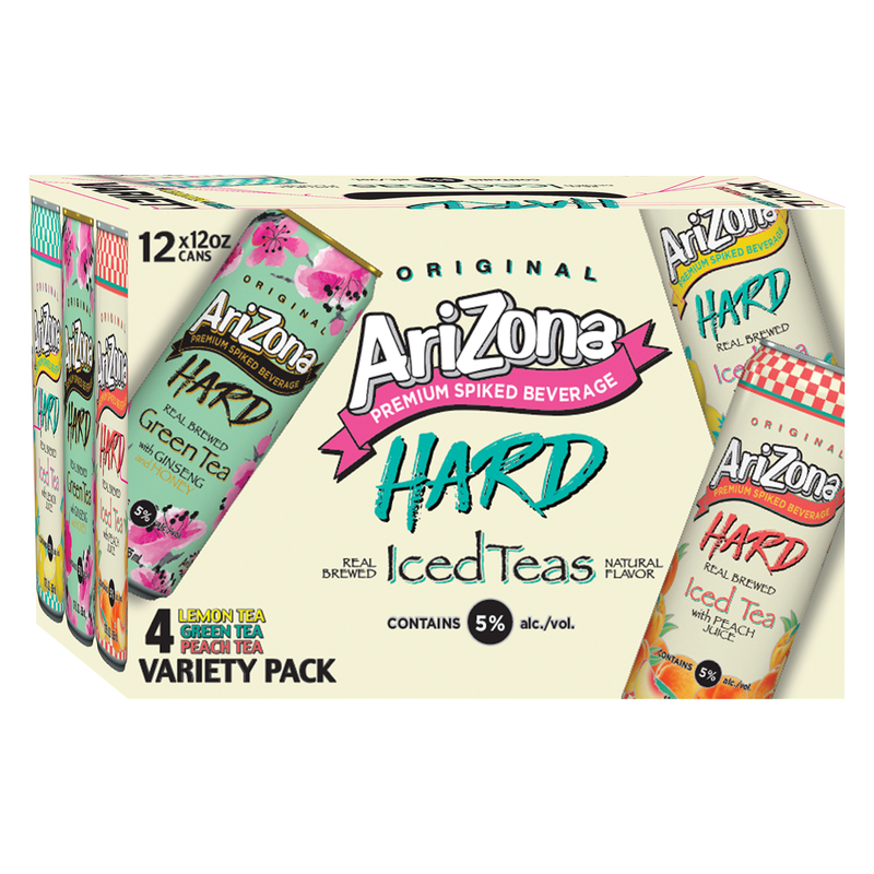 Arizona Hard Tea Party Pack 12pk 12oz Can 5.0% ABV