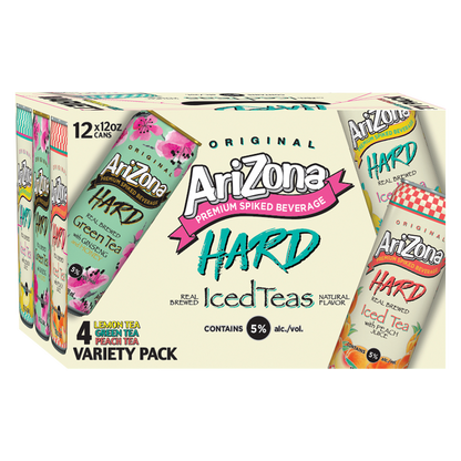 Arizona Hard Tea Party Pack 12pk 12oz Can 5.0% ABV