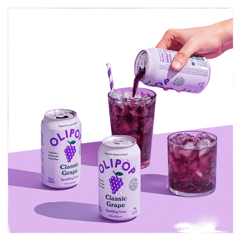 Olipop Grape Soda 12oz Can