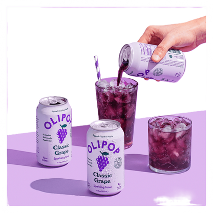 Olipop Grape Soda 12oz Can