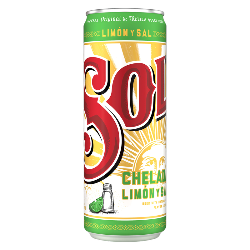 Sol Chelada Limon Y Sal Single 24oz Can