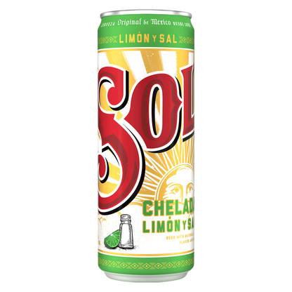 Sol Chelada Limon Y Sal Single 24oz Can