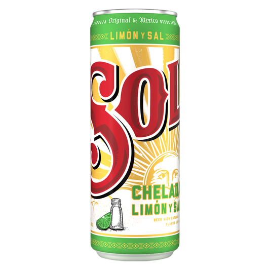 Sol Chelada Limon Y Sal Single 24oz Can