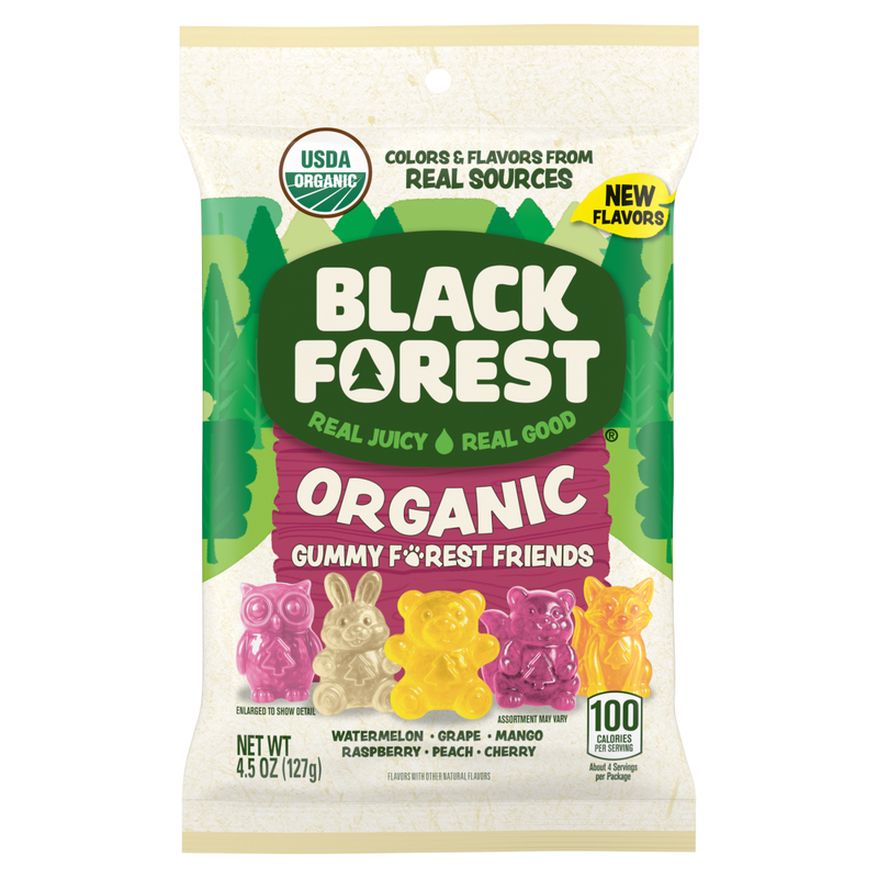 Black Forest Organic Gummy Forest Friends Candy, 4.5oz