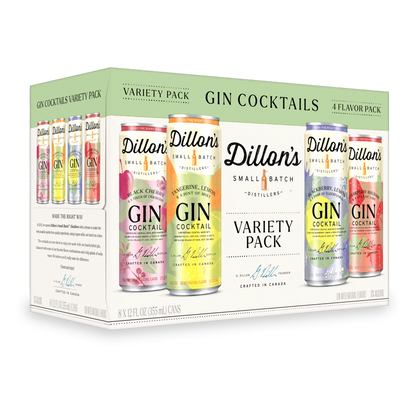 Dillon's Gin Cocktail Variety 12oz 8pk 5% ABV