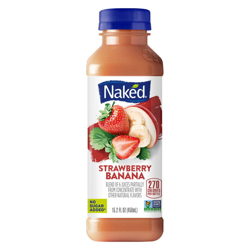Naked Juice Strawberry Banana Smoothie 15.2oz Btl