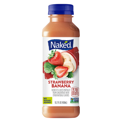 Naked Juice Strawberry Banana Smoothie 15.2oz Btl
