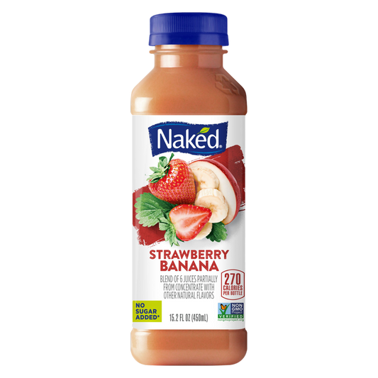 Naked Juice Strawberry Banana Smoothie 15.2oz Btl