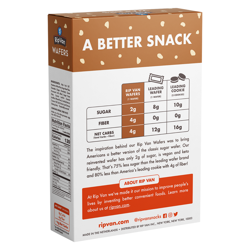 Rip Van Wafers Chocolate Hazelnut 6ct