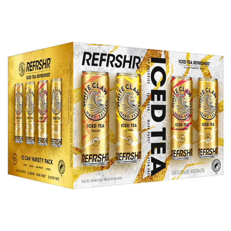 White Claw REFRSHR Iced Tea Variety 12pk 12oz Can 5.0% ABV