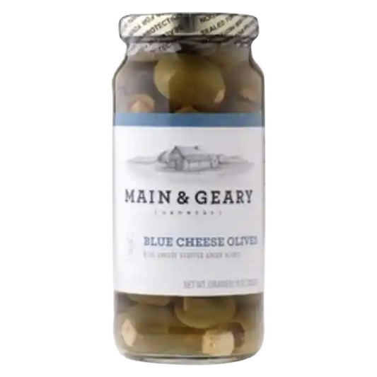 Main & Geary Blue Cheese Olives 10oz