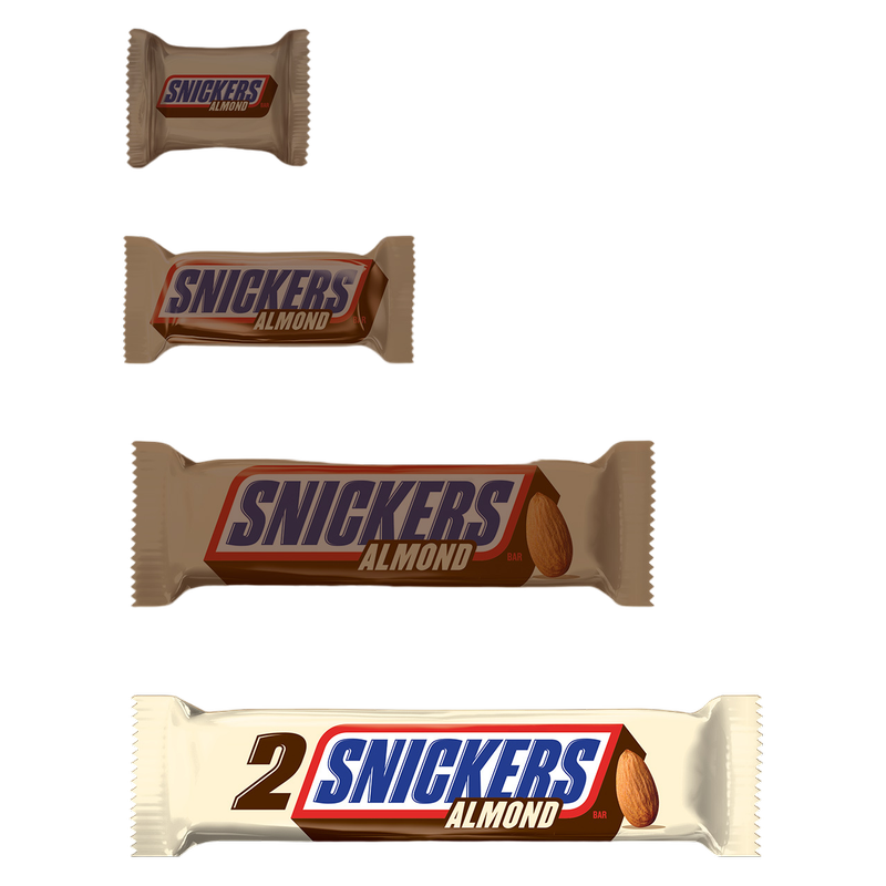 SNICKERS Almond Sharing Size Chocolate Bars, 3.23oz