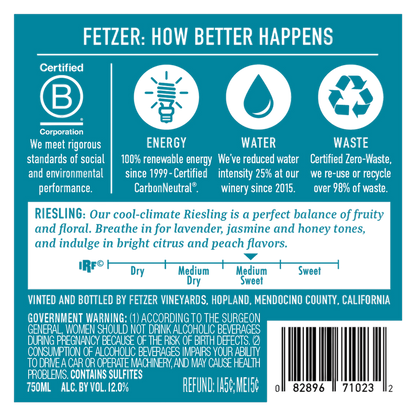 Fetzer Riesling 750ml