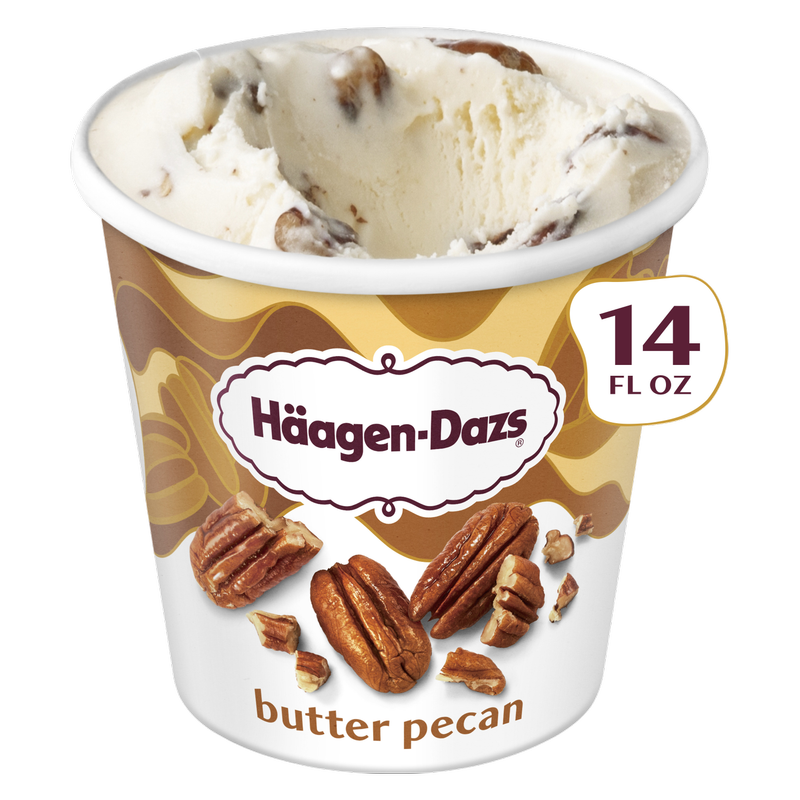 Haagen-Dazs Butter Pecan Ice Cream, 14oz.