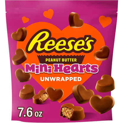 Reese's Peanut Butter Mini Hearts Unwrapped, 7.6oz