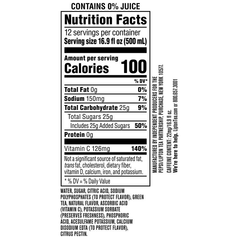 Lipton Iced Green Tea with Citrus 12pk 16.9oz Btl