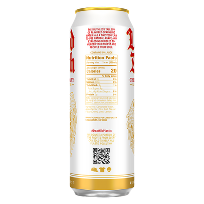 Liquid Death Cherry Obituary Sparkling Water 8pk 19.2oz Can