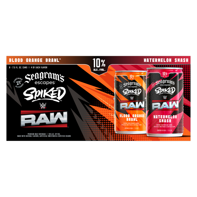 Seagrams Spiked Variety 8pk 7.2oz Can
