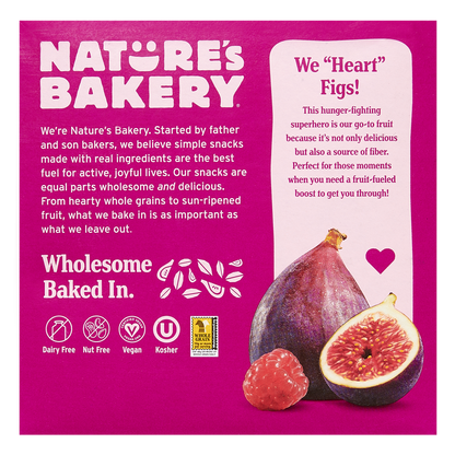 Nature's Bakery Whole Wheat Raspberry Fig Bars 6ct