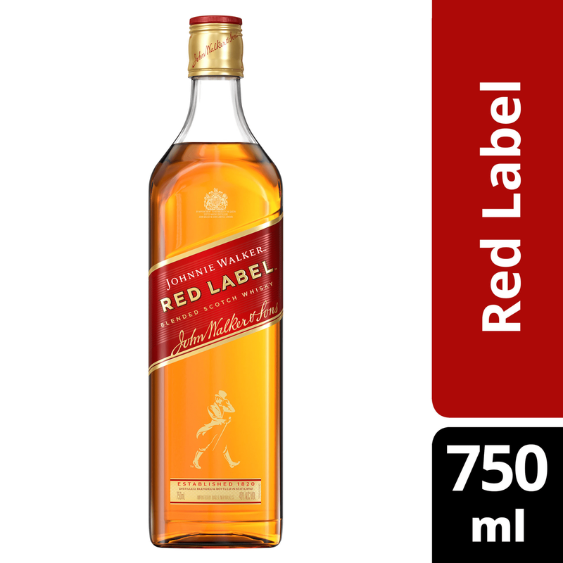 Johnnie Walker Red Label Scotch 750ml (80 Proof)