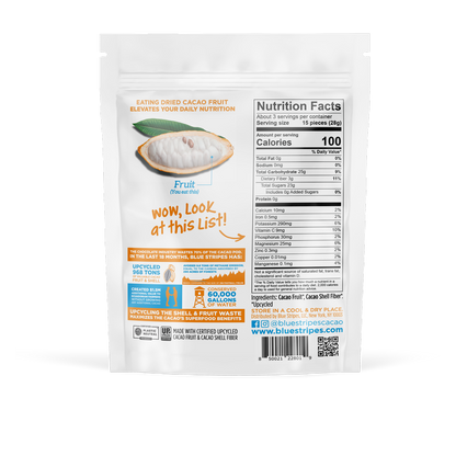 Blue Stripes Dried Cacao Fruit, 3 oz