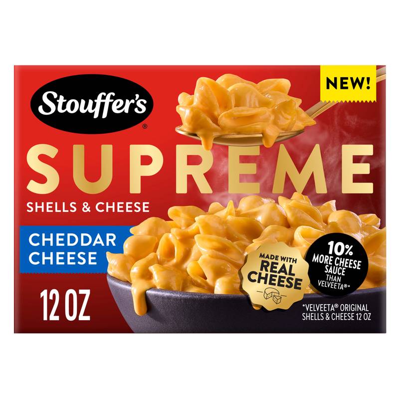 Stouffer's Supreme Shells & Cheese , Cheddar Cheese Boxed Mac & Cheese Dinner