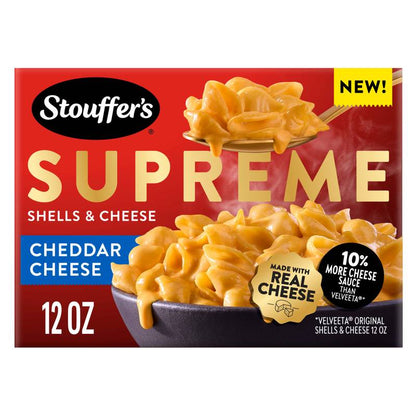 Stouffer's Supreme Shells & Cheese , Cheddar Cheese Boxed Mac & Cheese Dinner