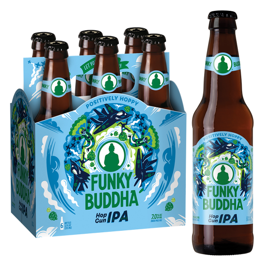 Funky Buddha Hop Gun IPA 6pk 12oz Btl 7.0% ABV