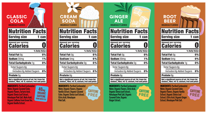 Nixie Organic Zero Sugar Soda Variety Pack 8pk 12oz Can