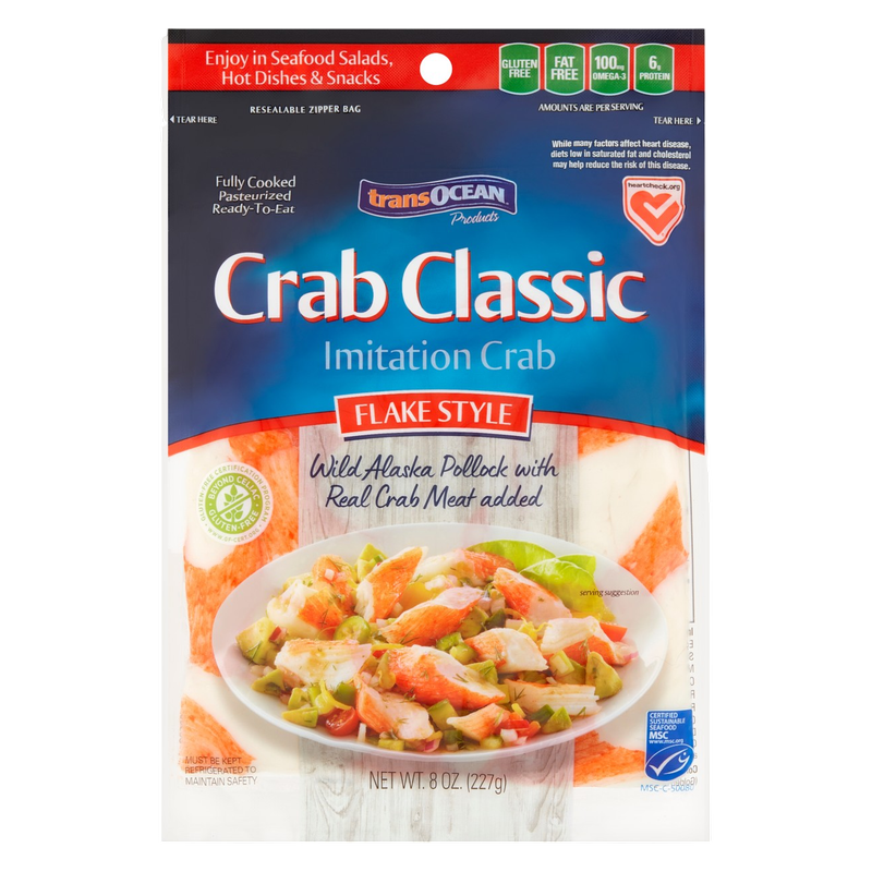 Trans-Ocean Crab Classic Flake Style - 8oz