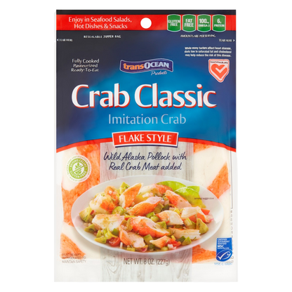 Trans-Ocean Crab Classic Flake Style - 8oz