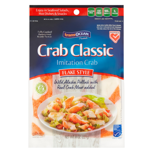 Trans-Ocean Crab Classic Flake Style - 8oz