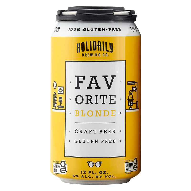 Holidaily Brewing Co. Favorite Blonde Ale Gluten Free 4pk 12oz