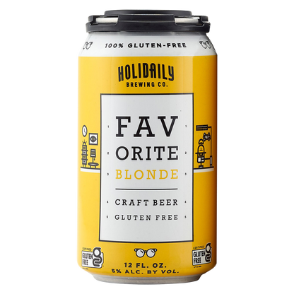 Holidaily Brewing Co. Favorite Blonde Ale Gluten Free 4pk 12oz