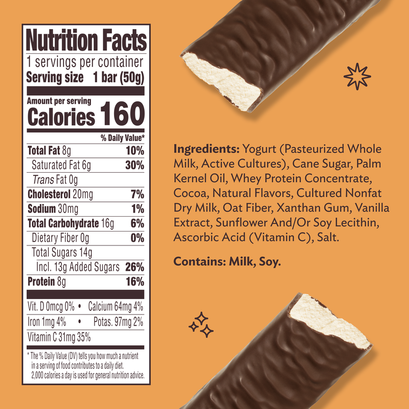 Clio Vanilla Greek Yogurt Bar - 1ct