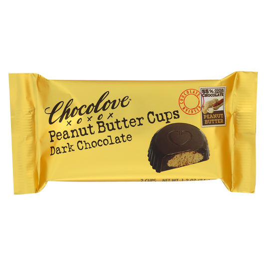 Chocolove Dark Chocolate Peanut Butter Cups 2ct