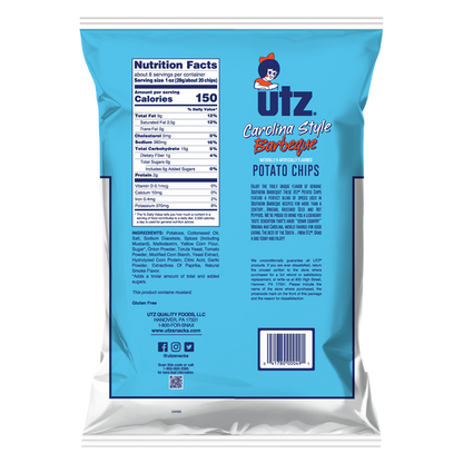Utz Potato Chips Carolina BBQ 7.5oz